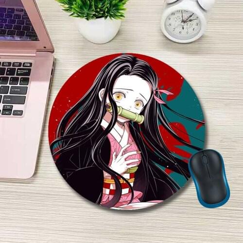 Demon Slayer: Nidouzi Small Size Round Cute Mouse Pad Cute Desk Mat