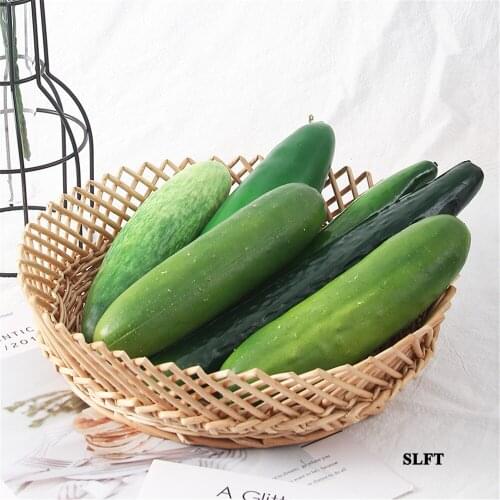 Kitchen dining room hall hotel supermarket store shop decoration faux artificial simulation fake vegetables cuke cucumber model