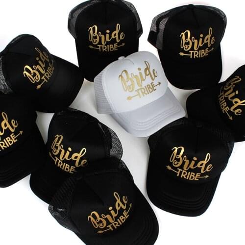 Fashion BRIDE TRIBE printing mesh cap fashion outdoor sunshade breathable hat adjustable hip hop baseball caps men women hats