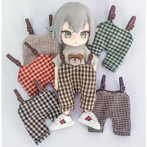 New ob11 baby clothes casual lattice strap pants 1/12bjd pants for GSC, molly, obitsu11 bjd doll clothes accessories toy apparel
