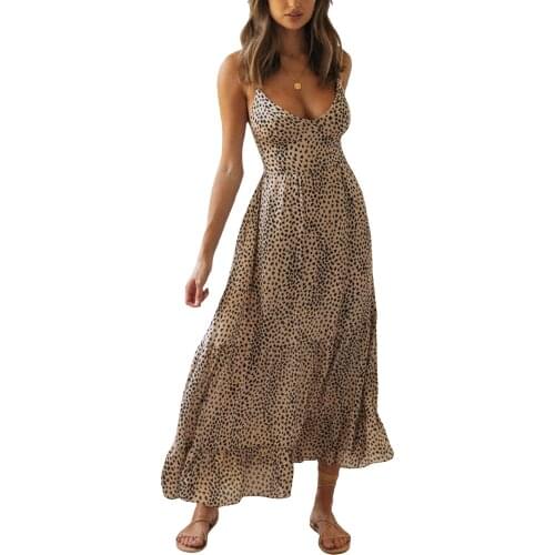 Autumn Womens Bohemian Long Dress, Floral Print Long-sleeved Halter Sexy Dress, Ladies' Fashion Evening And Party Wear