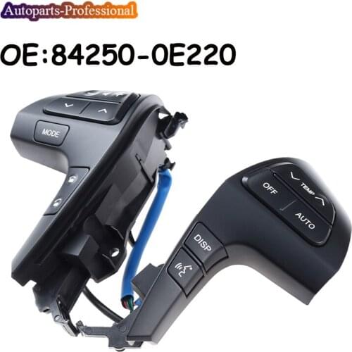 Auto Steering Wheel Audio Control Button Switch 84250-0E220 84250-0E120 For TOYOTA HILUX VIGO COROLLA CAMRY HIGHLANDER INNOVA