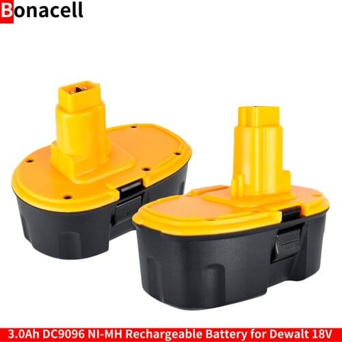 Bonacell 3.0Ah DC9096 NI-MH Rechargeable Battery for Dewalt DE9039 DE9095 DE9096 DC020 DC212 DC212B DE9039 DE9095 DE9096 L50