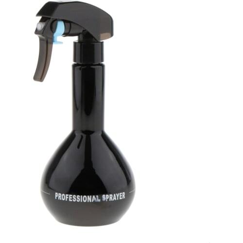 280ml Hair Salon Hairdressing Spray Flowers Water Sprayer Plastic Mist Bottle Black Useful & Multifunctional Tools