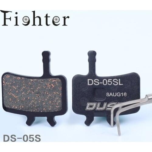 2 pairs Semi-metallic MTB Mountain Bicycle disc brake pads shoes with spring/FOR Avid BB7 Line Pulling disc brake lining parts