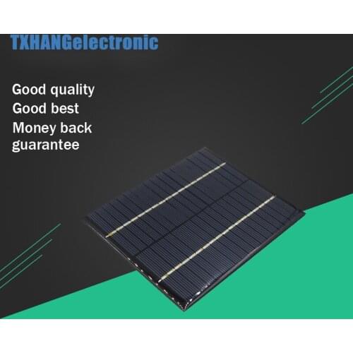 Portable 2W 18V 13.6X11X0.3cm 300MA Solar Cell Polycrystalline Solar Panel Battery Charger diy electronics