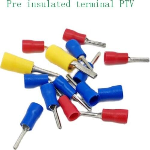 Pre insulated terminal ptv1.25/2/5.5-10/13 cold pressing terminal lug pressing terminal pin terminal