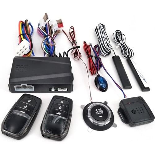 12V Car SUV Keyless Entry Engine Start Auto SUV Keyless Alarm System Push Button Remote Start Stop Auto Car Accessories Tool