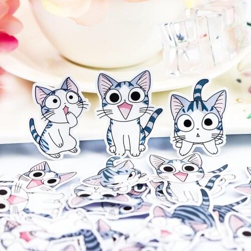 32pcs Creative Cute Self-made Sweet cat stickers Scrapbooking Stickers /Decorative Sticker /DIY Craft Photo Albums/Face