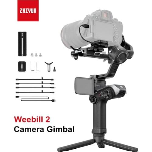 ZHIYUN Weebill 2 Camera Gimbal Stabilizer 3-Axis Handheld Gimbal with Touch Screen for Camera DSLR Cameras Canon Nikon Sony