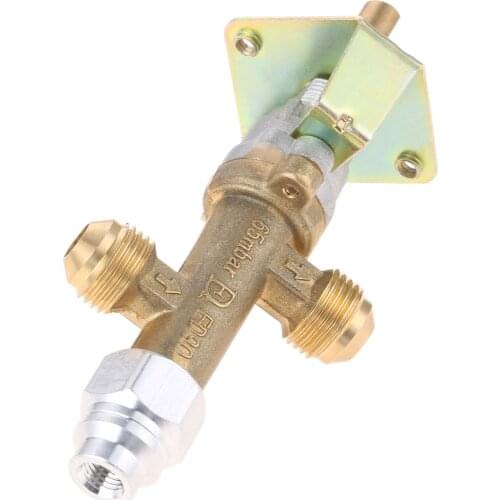 1pc Brass Safety Valve Gas BBQ Grill Gas Fire Pit Gas Heater Control With 3/8 NPT Inlet&Outlet Corrugated Solenoid Low Pressure