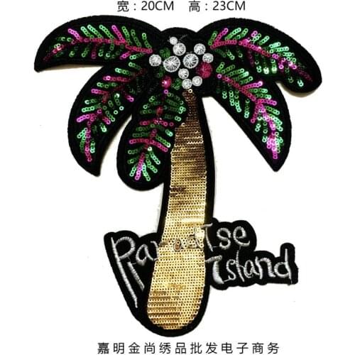 10pcs/lot Fashion Sequin Bead Coconut Letters Embroidery Patch Clothing Decoration Sewing Accessories Craft Diy Applique