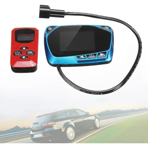 12V / 24V Blue LCD Monitor LCD Parking Heater Switch Universal Heating Device Controller Remote Control Replacement Parts