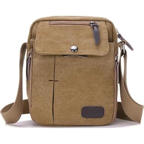 2021 Small Square Messenger Bags Men Women Mini Canvas Shoulder Bag High Quality Student Crossbody Bag