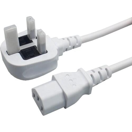 3A England BSI Approval 3 Pin AC Power Cord BS1363 Standard Fused Electric Computer Cable Extension Wire UK 2 Pin Plug