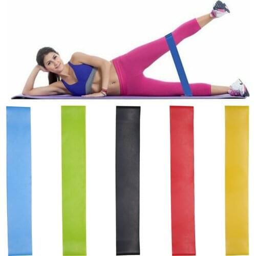 5PCS Set Resistance Bands Elastic Band For Fitness Rubber Sport Yoga Exercise Home Gym Rubber Workout Women Dropship