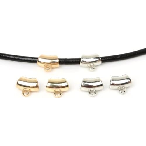 50pcs/lot 14x13mm Pendant Clip Clasps Bail Hooks CCB Big Hole Beads Loose Spacer Beads Connector For Jewelry Making Supplies