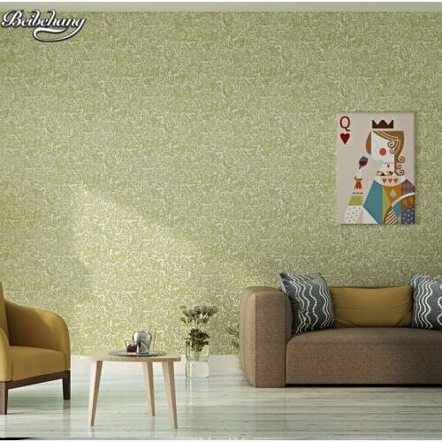 Beibehang Simple non-woven wallpaper warm living room plain full of diatom mud bedroom 3D stereo background wall