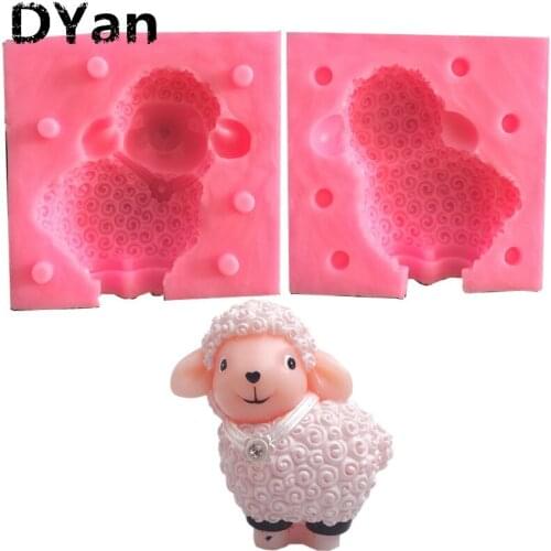 Free Shipping D Sheep Soap Mold Fondant Cake Molds Soap Chocolate Mould For The Kitchen Baking A1334