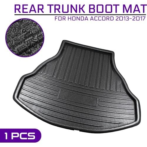For Honda Accord 2013 2014 2015 2016 2017 Car Floor Mat Carpet Rear Trunk Anti-mud Cover