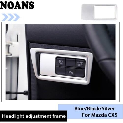 For Mazda CX-5 CX5 CX 5 2017 2018 KF Car Accessories Headlight Adjusting Frames Styling Trim Covers Decorative Stickers