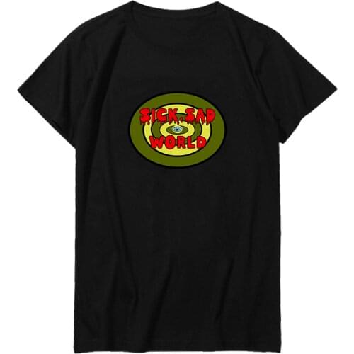 Daria Sick Sad World Tv Series Cool Vintage Print Oversized male Short Sleeve Tee Top Streetwear Harajuku Men clothing