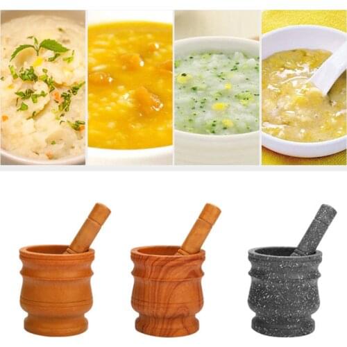 Granite Pestle & Mortar Set Stone Herb Spice Grinder Solid Grinder Cooking Set N58C