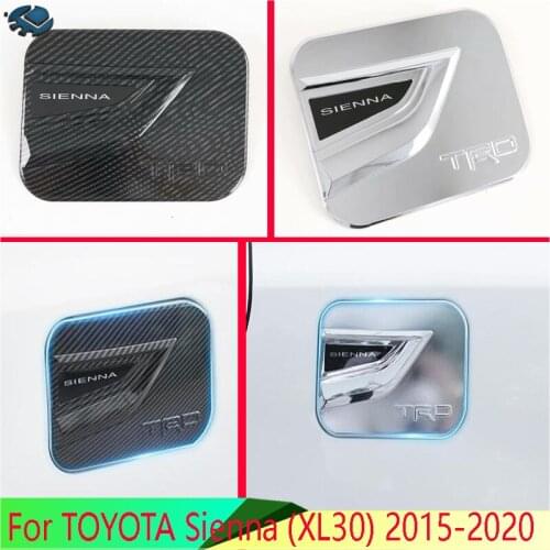 For TOYOTA Sienna (XL30) 2013-2020 ABS Chrome fuel tank cap cover car-styling trim oil fuel cap protective