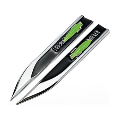 2PCS/set Auto parts 3D metal blade standard leaf plate side standard For Chevrolet Cruze epica SAIL CAPTIVA AVEO LOVE Malibu