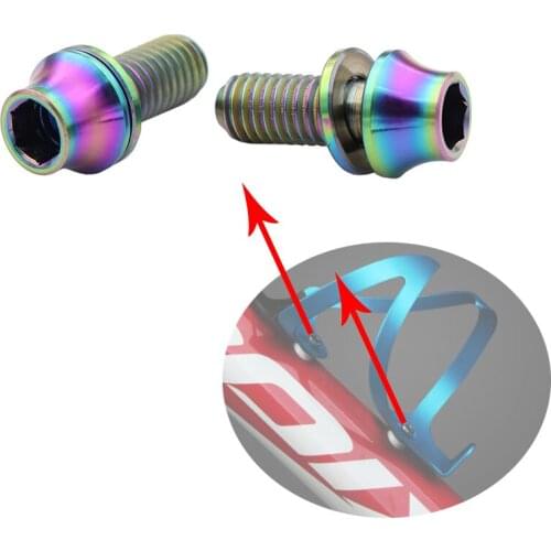 M5x12mm Titanium Bottle Cage Bolt Cone Bike Bottle Holder Screw Cycling Accessories Water Bottle Cage Bolts