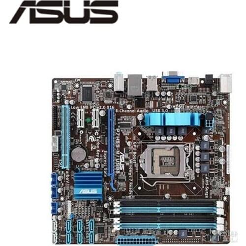 For ASUS P7H55-M/USB3 Motherboard LGA 1156 DDR3 16GB For Intel H55 P7H55 Desktop Mainboard SATA II PCI-E X16 Used AMI BIOS