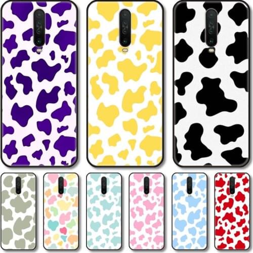 Cute cows Phone Case For XiaoMi Redmi Note 10S 9S 8 7 6 T Pro Black Cover Silicone Back TPU