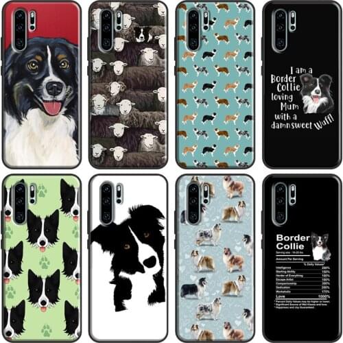 Cartoon Border Collie Case For Huawei P30 Pro P20 P40 Mate 10 20 Lite Nova 5T P Smart Z 2019 Honor 8X 9X 8A 10i