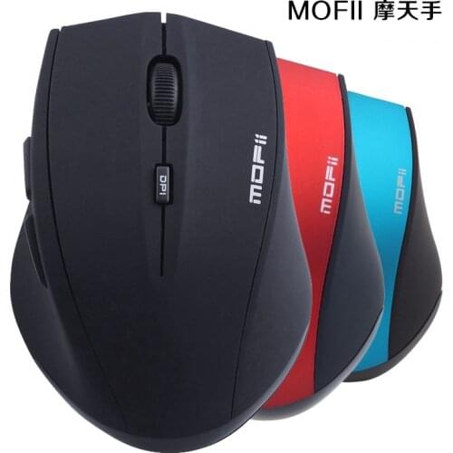 MOFii G52 2.4G Silent Wireless mouse 3D style 6 key computer game mouse power saving wholesale DP adjustable 3 colors