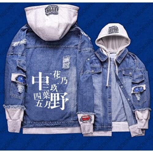 New Spring The Quintessential Quintuplets hoodie Anime Coat Men Women cool Fashion Denim Jacket