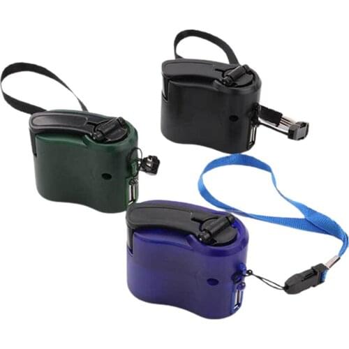 2021 New 1Pc Mobile Phone Emergency Charger Portable Mini Size Hand Power Hand Crank USB Cell Phone Charger