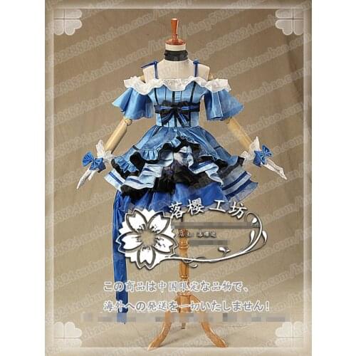 New Love Live! KiRa-KiRa Sensation! Sonoda Umi Lolita Blue Party Dress Fashion Uniform Cosplay Costume Halloween Suit For Women