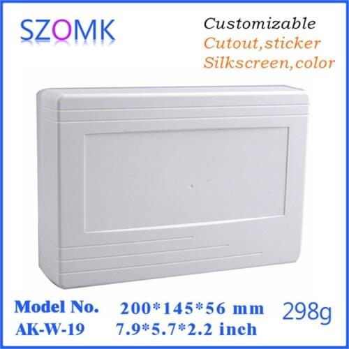 Szomk plastic electronics project instrument box (1 pcs) 200*145*56mm wall mounting outdoor electrical junction box