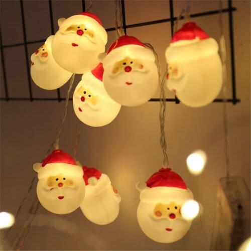 Christmas Decorations for Home Fairy Lights Santa Claus String Lights Christmas Tree Decoration Street Lights New Year 2022