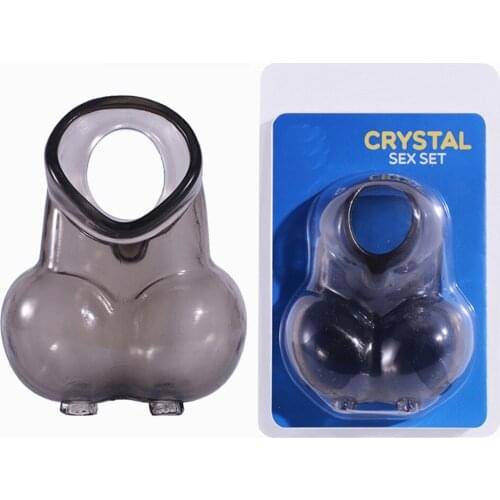 Sex Male Scrotum Bondage Restraint Penis Rings Cock Ring Delay Lasting Testis Ring Chastity Cage Ball Stretcher Sex Toys for Man