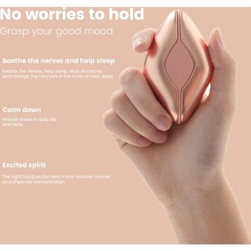 USB Charging Microcurrent Holding Sleep Aid Tool Hand-Held Intelligent Relieve Anxiety Device Hypnosis Massager and Relax