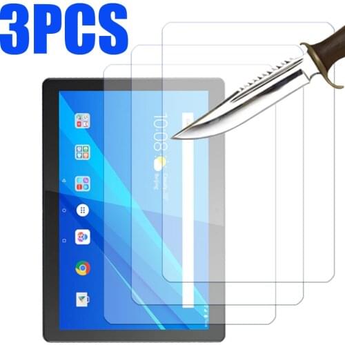 3 Packs Tempered glass screen protector for Lenovo tab 4 M7 M8 M10 HD FHD REL plus Gen 2nd E7 E8 E10 P10 P11 Pro Yoga 5 10.1