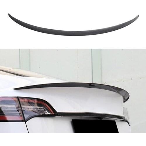 Factory direct supply is suitable for Tesla Model 3 to change V type carbon fiber tail spoiler fixed wind wing
