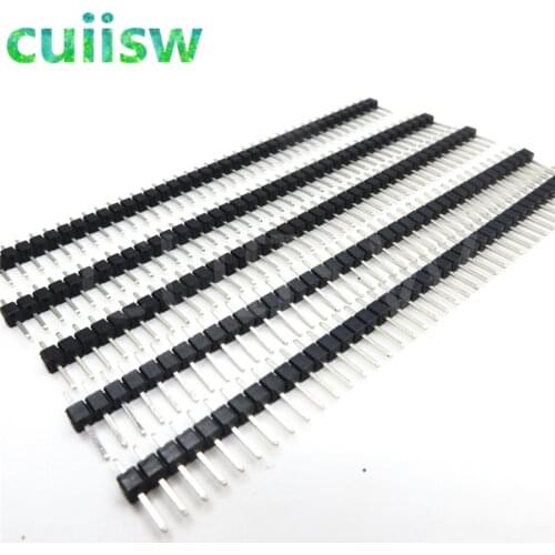 10pcs 40Pin 2.54 Single Row Pin Male Header Connector Strip for arduino Prototype Shield DIY