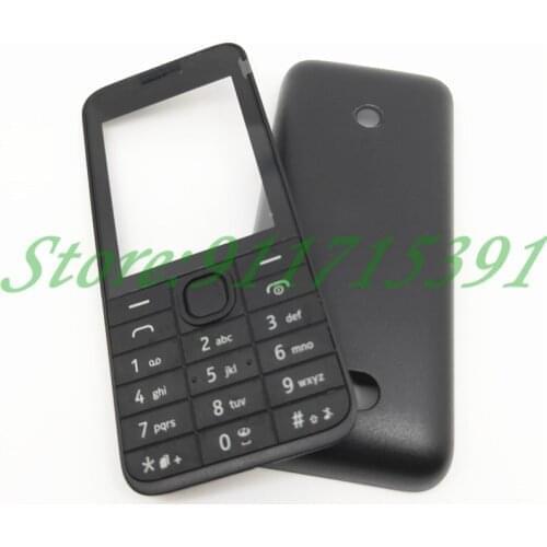 10Pcs/Lot For Nokia 208 New Full Complete Mobile Phone Housing Cover Case+English Keypad+Logo
