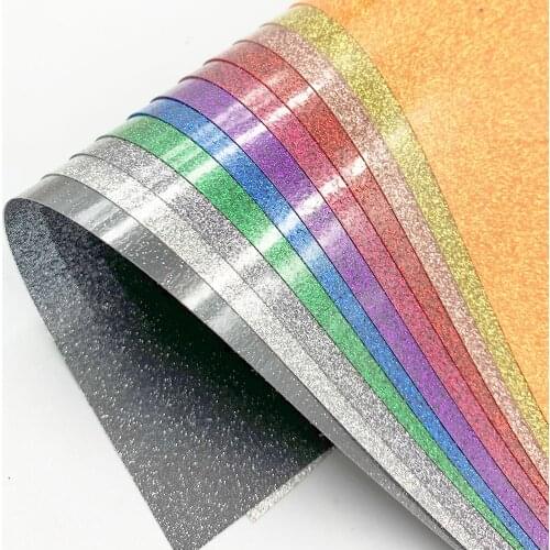 11pcs 12"x10" Bundle Glitter Heat Transfer Vinyl Iron on Tshirt Heat Press Cricut Film for Clothing Bags Easy to Cut & Weed DIY