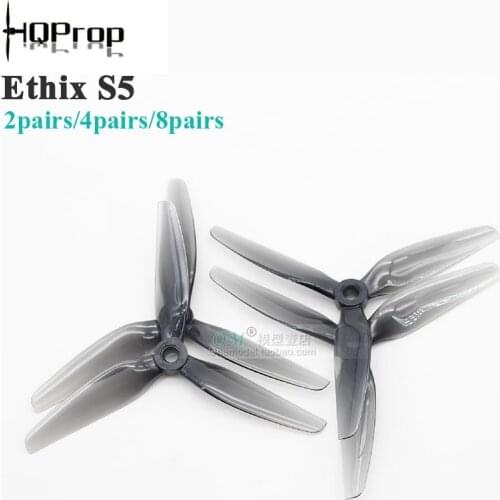 2/4/8pairs(4/8/16pcs )HQ Ethix S5 Prop 5X4X3 5040 5inch 3-Blade Propeller CW & CCW For POPO RC FPV Racing Drone Spare Parts