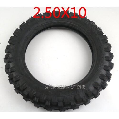 2.50-10 2.50x10 Motorcycle Scooter Tire & Inner Tube2.50*10 Fit for Honda CRF50 XR50 Yamaha PW50