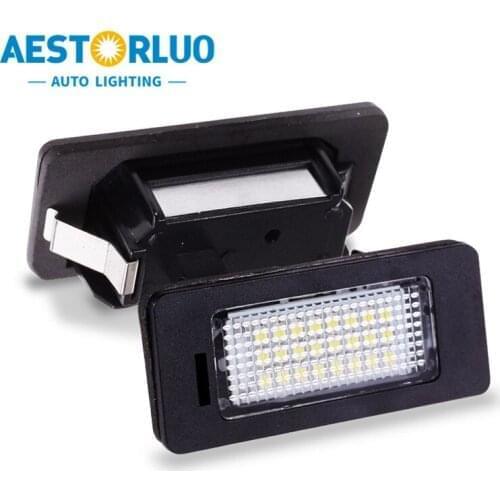 2pcs Car Error Free Factory Supply Canbus LED License Plate Light Number Lamp For Audi A1 A4 B8 A5 S5 A6 S6 A7 Q5 TT TTS 2D