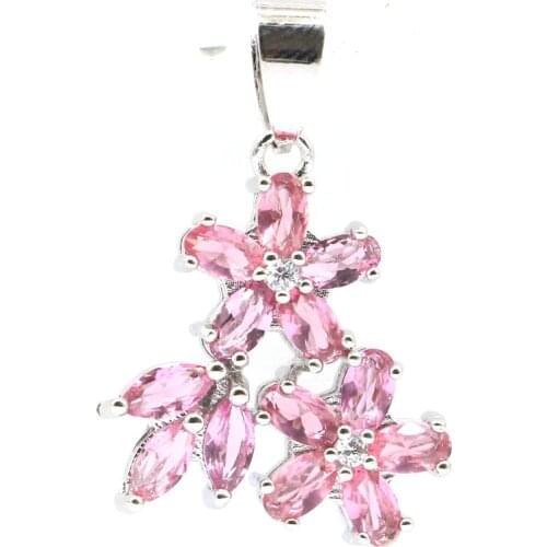 31x19mm Beautiful Oval Shape Created Dark London Blue Topaz For Ladies Party Silver Pendant Wholesale Drop Shipping